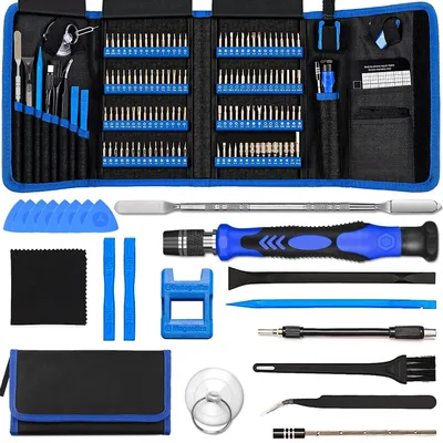 Productafbeelding van Gereedschapset - 142-delig - Precisie schroevendraaierset - Mobiele telefoon reparatieset
