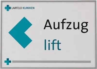 Produktbild von MADRID Silver Line Türschild DIN A5 quer | 150,5x212,5 mm | Alu Rahmen silbe...