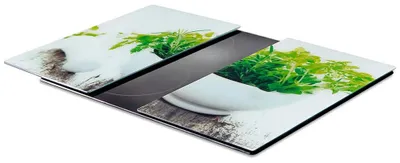 Obrázok produktu pre Krájacie dosky a ochranné kryty na sporák – sklo – 60 x 52 cm – 2-dielna sada