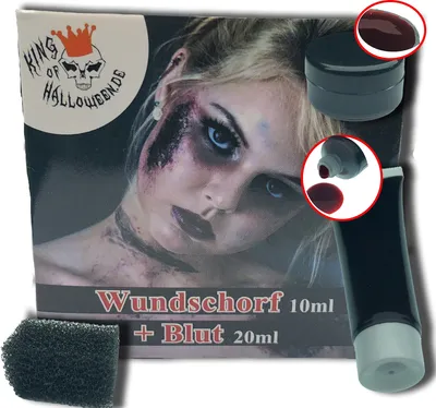 Produktbild von King Of Halloween Wundschorf + Kunstblut (10+20ml)