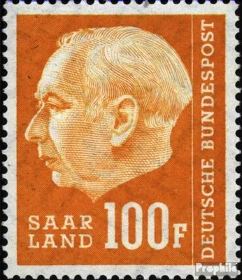Produktbild von Briefmarken Saarland 1957 Mi 426 gestempelt Bundespräsident Heuss (II)