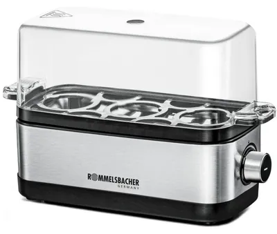Obrázek produktu pro Rommelsbacher ER 300, 3 vajec, Nerezová ocel, Nerezová ocel, Průhledná, 300 W, 230 V, 207 mm