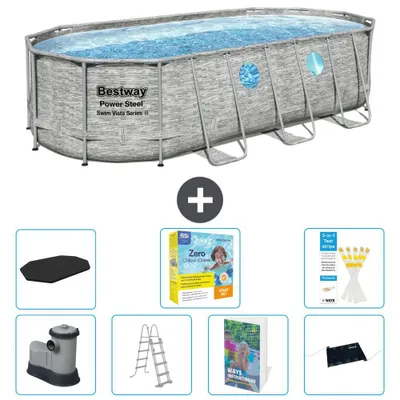 Produktbild von Bestway Power Steel Oval - 549x274x122 cm - 8-teilig  S582