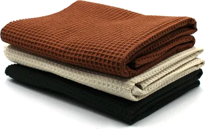 Produktbild von Waffelpique 3er Set je 0,5m x 1,5m Waffel Stoff 100% Baumwollstoff DIY Nähstoff Dekostoff zum Nähen Set22