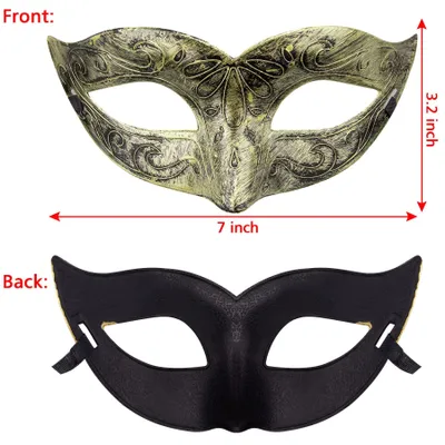 Immagine prodotto di Omgoods - Set di 16 maschere vintage per feste di Carnevale