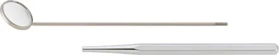 Productafbeelding van Spiegel, diameter 24 mm, lengte 270 mm, chroom, met metalen rand