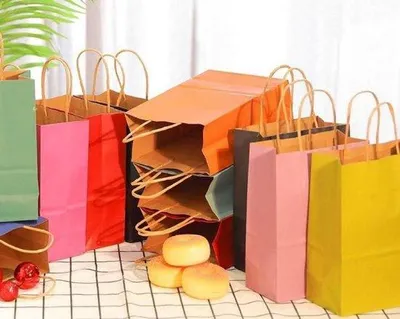 Produktbild von Kleine Papiertüten 21x15x8cm, 10 Farben, vielseitig