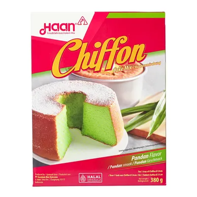 Produktbild von Haan Chiffon Cake Mix Pandan Flavor 380g