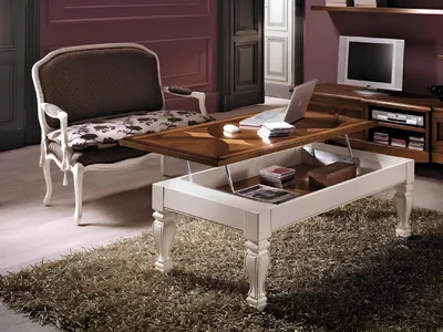 Produktbild von Luxus Wohnzimmer Tisch Couchtisch Holztisch Design Tische Italienische Möbel neu