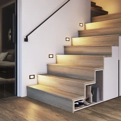 Image de HOFTRONIC - Appliques murales LED 3W 3000K IP54 Noir lot de 4