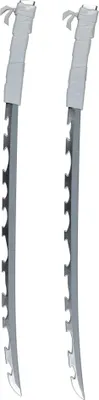 Zdjęcie produktu dla Disguise Demon Slayer :kimetsu no Yaiba Replica Inosuke´s Dual Sword Set Arms Silber Silber Jeden rozmiar