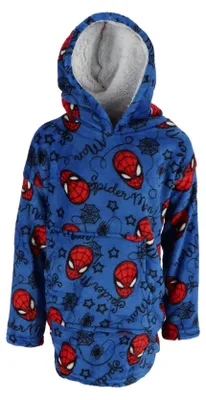 Obrázek produktu pro Spiderman dětská deka s kapucí Měkká deka s kapucí pro chladné dny