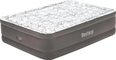 Produktbild von Bestway® TriTech® Doppelluftbett Fashion Flock™ mit integrierter Elektropumpe 203 x 152 x 56 cm