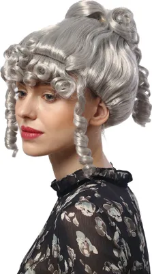 Produktbild von WIG ME UP Perücke Grau Spirallocken Viktorianisch Barock 90713-ZA68A