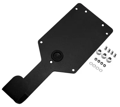 Produktbild von Wandhalterung easee Wallbox mit Kabelhalter - Edelstahl schwarz (RAL 9005)
