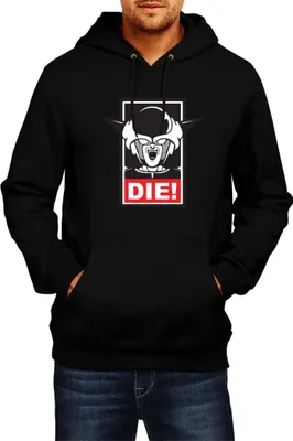 Immagine prodotto di Felpa con cappuccio da uomo Dragon Anime Manga Ball Z Frieza 02, Man L , Noir