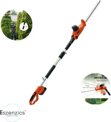 Image de Taille-haie télescopique 20 V à batterie, lame en acier de 46 cm, portée jusqu'à 240 cm