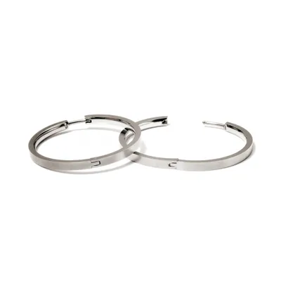 Produktbild von Boccia Damen Creolen aus Titan in silberfarben Ø 32.5mm - 0516-01