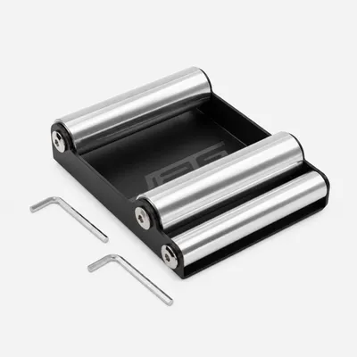 Produktbild von Motorrad-Radreinigungsständer - Rollenständer - Universal - Tragbar - Kettenreinigung - Eisen und Aluminium - 20 x 16 x 4,4 cm - Farbe B