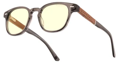 Produktbild von GUNNAR Gaming- und Computerbrillen - Tioga - Rahmenfarbe: Gray Crystal Walnut, Linsentönung: Mineral Amber (Blockiert 65% des blauen Lichts & 100% UV-Licht) - Blaulichtblockierende Brillen