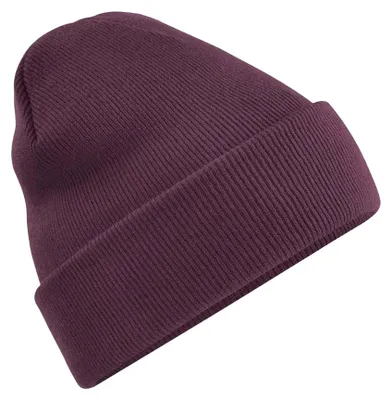 Produktbild von Beechfield Uni Strickmütze für Erwachsene FK1482 (Einheitsgröße) (Pflaume)
