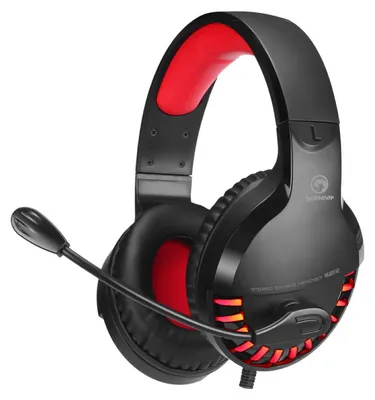 Produktbild von MARVO HG8932 Wired Gaming Headset, schwarz/rot, 3,5mm Klinke (Audio) + USB (Light), kabelgebunden, 7.1 Surround Sound, Over Ear