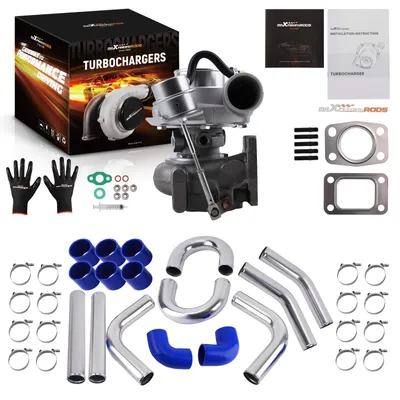 Produktbild von Turbo Kit Including GT2871 T25 Turbolader & 18 inch 6061 aluminum Piping Pipe