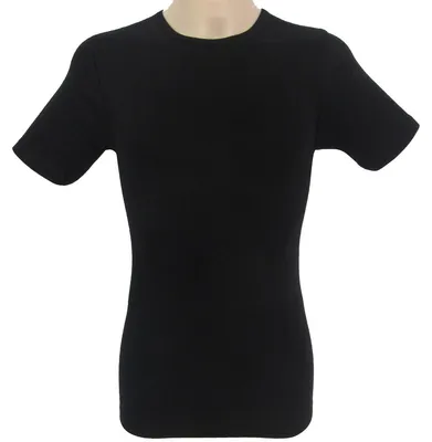 Produktbild von HERMKO 3840 Herren Business Shirt aus 100% Baumwolle, kurzarm Hemd, 1/2-Arm Unterhemd in vielen Farben, Größe:D 5 = EU M, Farbe:schwarz