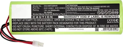 Zdjęcie produktu dla akumulator 3000mAh do Husqvarna Automover 220AC, 220AC 2007, 112862101/6, 1128621016