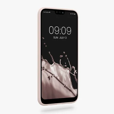 Produktbild von kwmobile Hülle kompatibel mit Huawei P20 Lite Hülle - weiches TPU Silikon Case - Cover geeignet für kabelloses Laden - Coconut Swirl