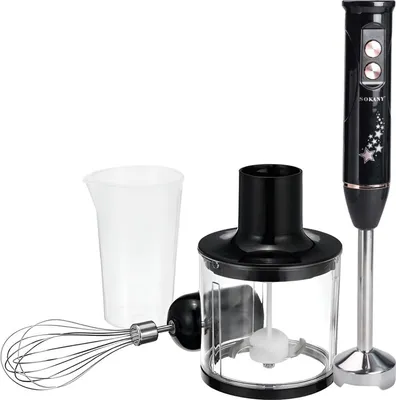 Image de Sokany, mixeur plongeant 600 W 4 en 1 avec hachoir et fouet, gris