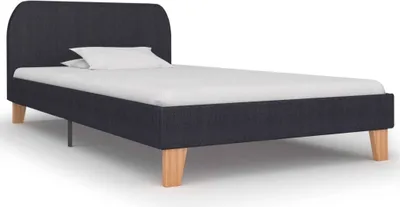Produktbild von Bettgestell Dunkelgrau Stoff 90×200 cm