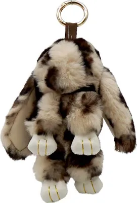 Produktbild von Schlüsselanhänger "Plüsch-Hase" Leo beige