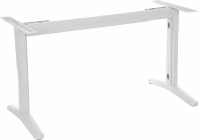 Obrázok produktu pre Kovový rám na písací stôl (STT), nastaviteľná dĺžka, nastaviteľné nohy, výška 72,5 cm, biela
