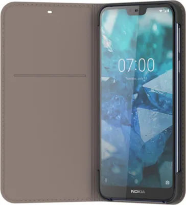 Produktbild von Nokia CP-270 Entertainment Flip Cover für Nokia 7.1 grau
