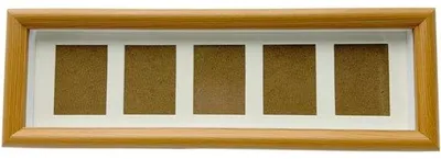 Produktbild von Mehrfach-Fotorahmen aus Holz, 1 Stück, Collage mit 2x3 Mini-Rahmen, kleine, 1,5 cm tiefe Bilderrahmen mit Glas, horizontale Bilderleiste für 5x2 Bilder