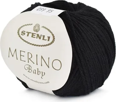 Obrázek produktu pro Stenli Merino Baby vlna 099 černá – měkká a hřejivá, ideální pro dětské oblečení