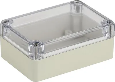 Produktbild von Blanko Modulgehäuse, transparenter Deckel, 83 x 58 x 33 mm