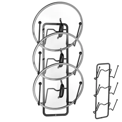 Produktbild von Deckelhalter für Küchenschrank, 2-in-1-Topfdeckelhalter Organizer mit 3 Ebenen für einfache und ordentliche Küchenorganisation, 14*6.5*34.5cm