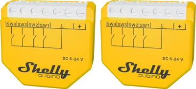 Produktbild von SHELLY Szenenaktivierer Wave i4 DC, Unterputz, gelb, 2 Stück