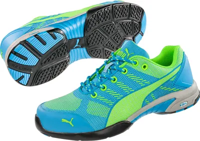 Produktbild von Puma Safety Puma Sicherheitsschuh CELERITY KNIT LOW WNS S1P HRO SRC 642900 Gr.42 blau/grün