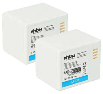 Produktbild von vhbw 2x Akku kompatibel mit Netgear / Arlo VMA4400-100NAS, VM4030P, VMA4400, Pro, VM4030, Pro 2 Knopfkamera, getarnte Kamera (2200 mAh, 7,2 V, Li-Ion)