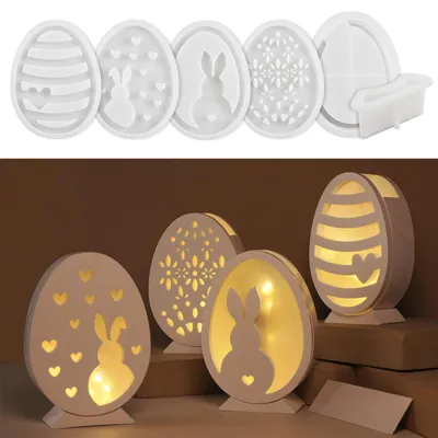 Produktbild von Silikonform Osterhase für kreative Bastelarbeiten und Osterdekorationen