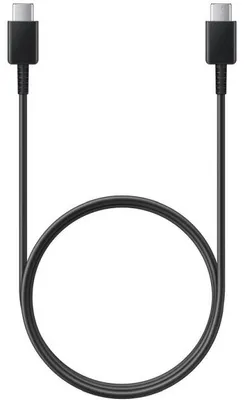 Image de Câble USB-C / USB-C pour Samsung, 25W, Planet Tech pour charge et données, 1 mètre, Noir