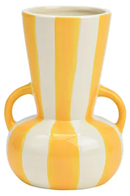 Produktbild von Griechische Amphore Vase aus Keramik 16 cm mit Henkeln Dekovase