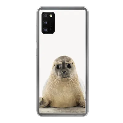 Produktbild von MuchoWow® Handyhülle Schutzhülle Hülle für Samsung Galaxy A41 Robbe - Tiere - Kinder - Jungen - Mädchen - Kinder Silikon Softcase Handy Hülle - Mobiltelefon