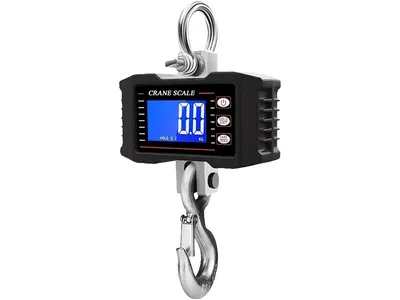 Imagen del producto de Verk 17145: Báscula colgante electrónica, pantalla LCD, capacidad de 500 kg, color negro