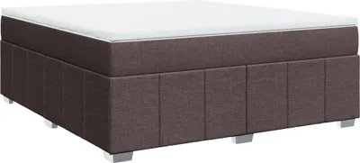 Produktbild von Boxspringbett mit Matratze Dunkelbraun 180x200 cm Stoff