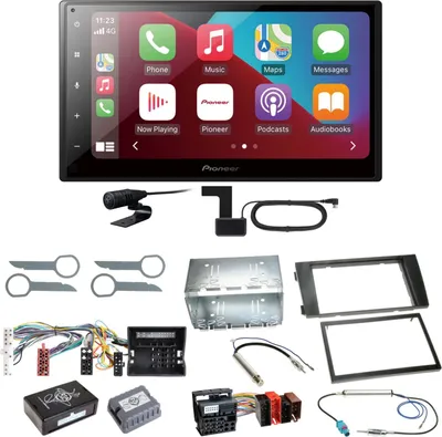 Produktbild von Pioneer SPH-DA160DAB Android Auto CarPlay Einbauset für Audi A6 4B Facelift