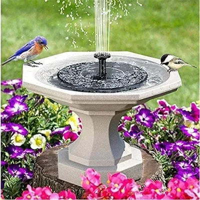 Produktbild von Solarbrunnen 3 W - Solar Teichpumpe mit LED-Licht - Für Gartenteich oder Springbrunnen